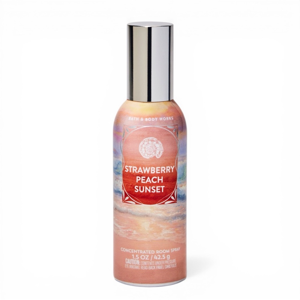 Bath & Body Works STRAWBERRY PEACH SUNSET Concentrated Room Spray 🍓🍑🌅